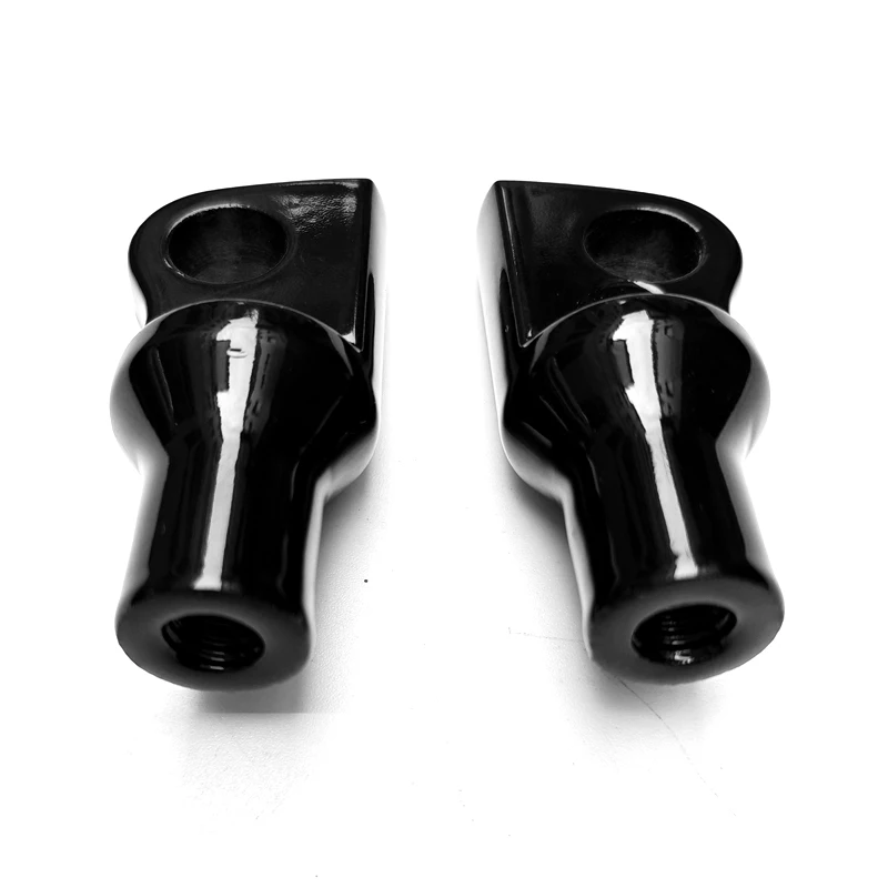 YUNTANMT Gloss black 1 Pair Foot pegs mounting bolts adapter for harley male pegs mounting