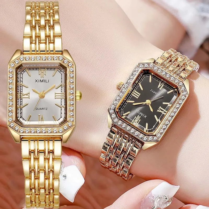 

Брендовые женские часы, модные повседневные кварцевые часы, роскошные женские наручные часы со стальным ремешком, подарочные часы, Relojes Para Mujer, оптовая продажа