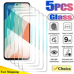 5PCS Full Cover Screen Protector For Xiaomi Redmi 10 10X 5G 10C 12 13 Tempered Glass For Redmi K20 K30 Pro K40 K50 K60 K70 Glass