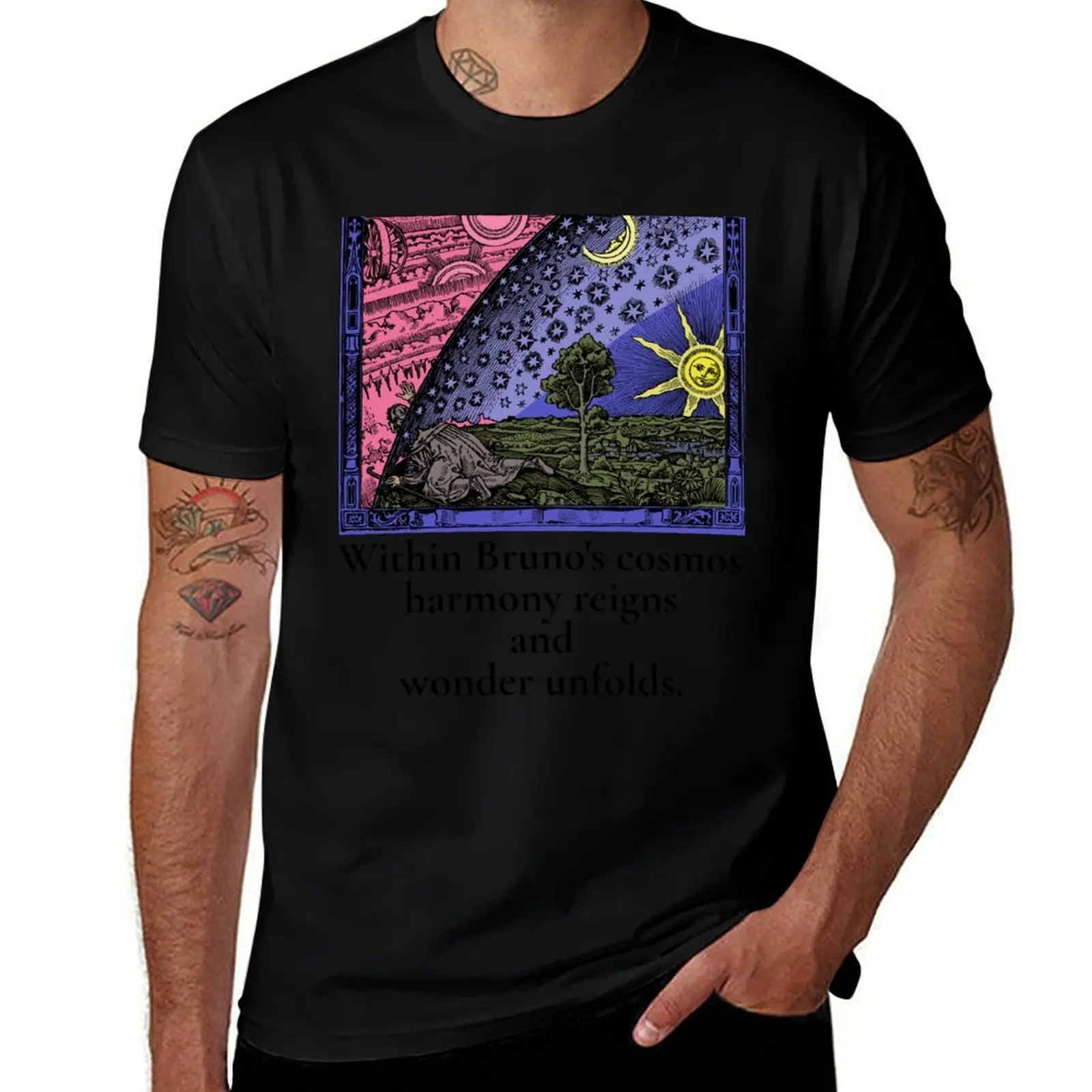 Giordano Bruno Bruno's Universe T-Shirt Plus Size Quick Dry Sports Tee T-Shirt
