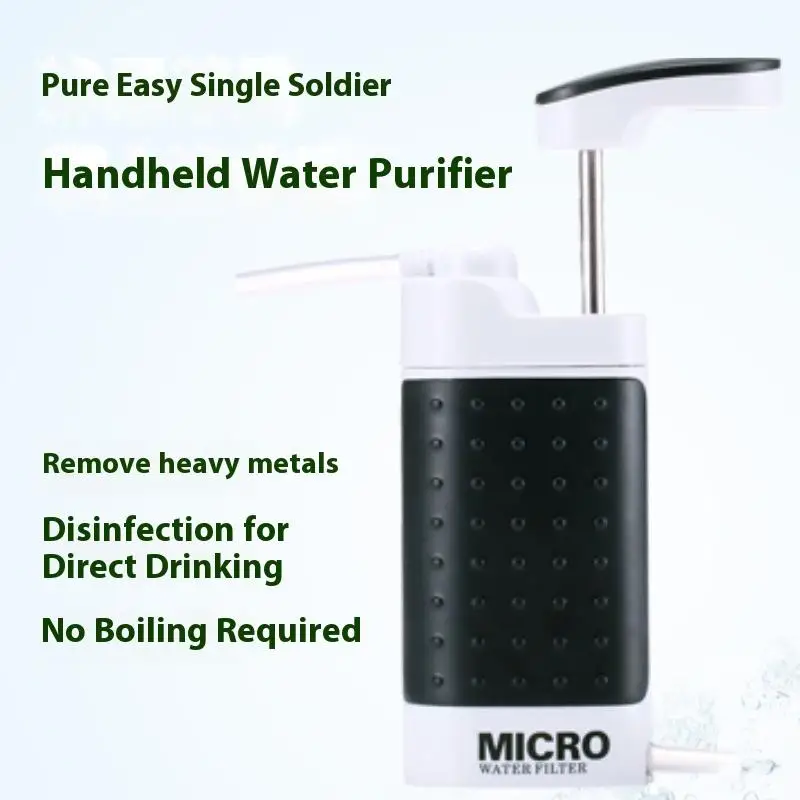 منقي مياه للتخييم في الهواء الطلق، منقي مياه خارجي فردي محمول وسهل التنظيف