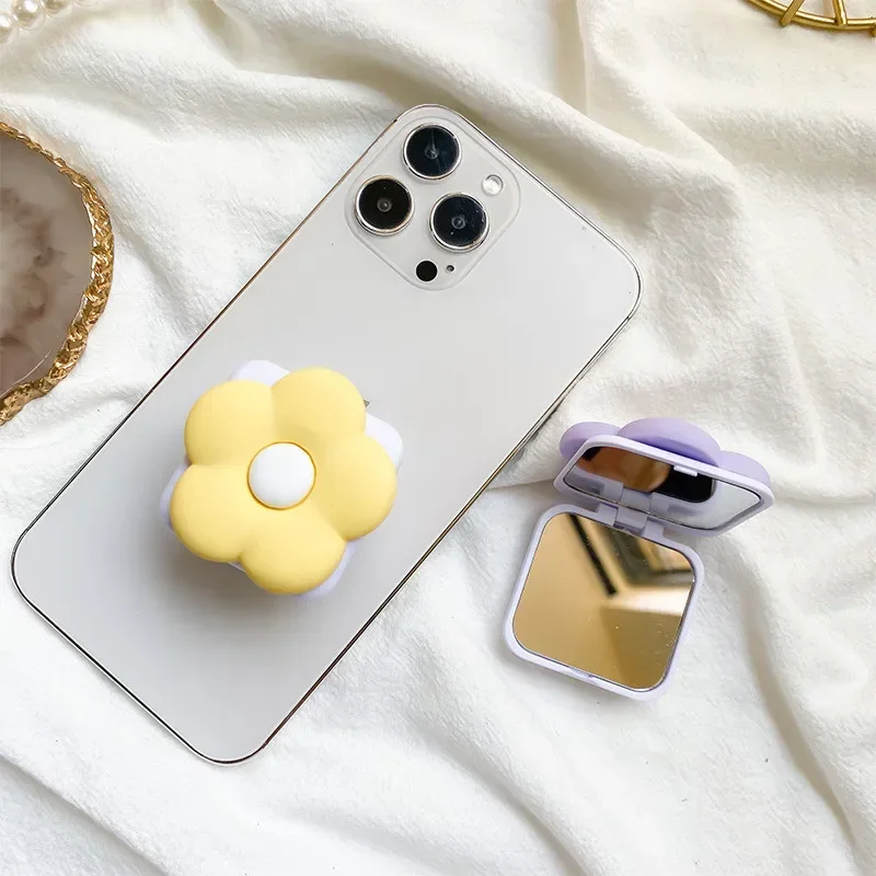 

Зеркало для макияжа с цветочным рисунком