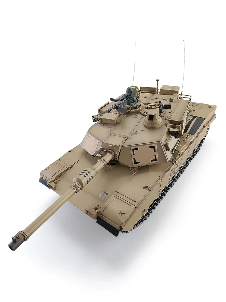 1/72 Henglong 3918 Plastic U.S. Abrams M1A2 Tank Static Model Without RC System for gifts