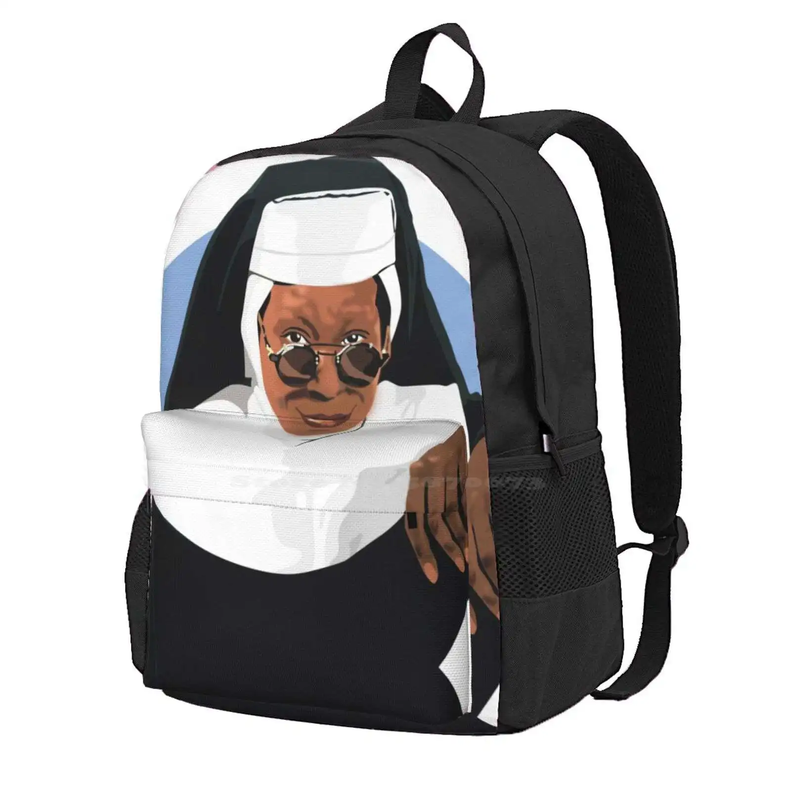 Sister Act_ Hot Sale Schoolbag Backpack Fashion Bags Sister Act Whoopi Goldberg Whoopy Gospel Lounge Singer San Francisco