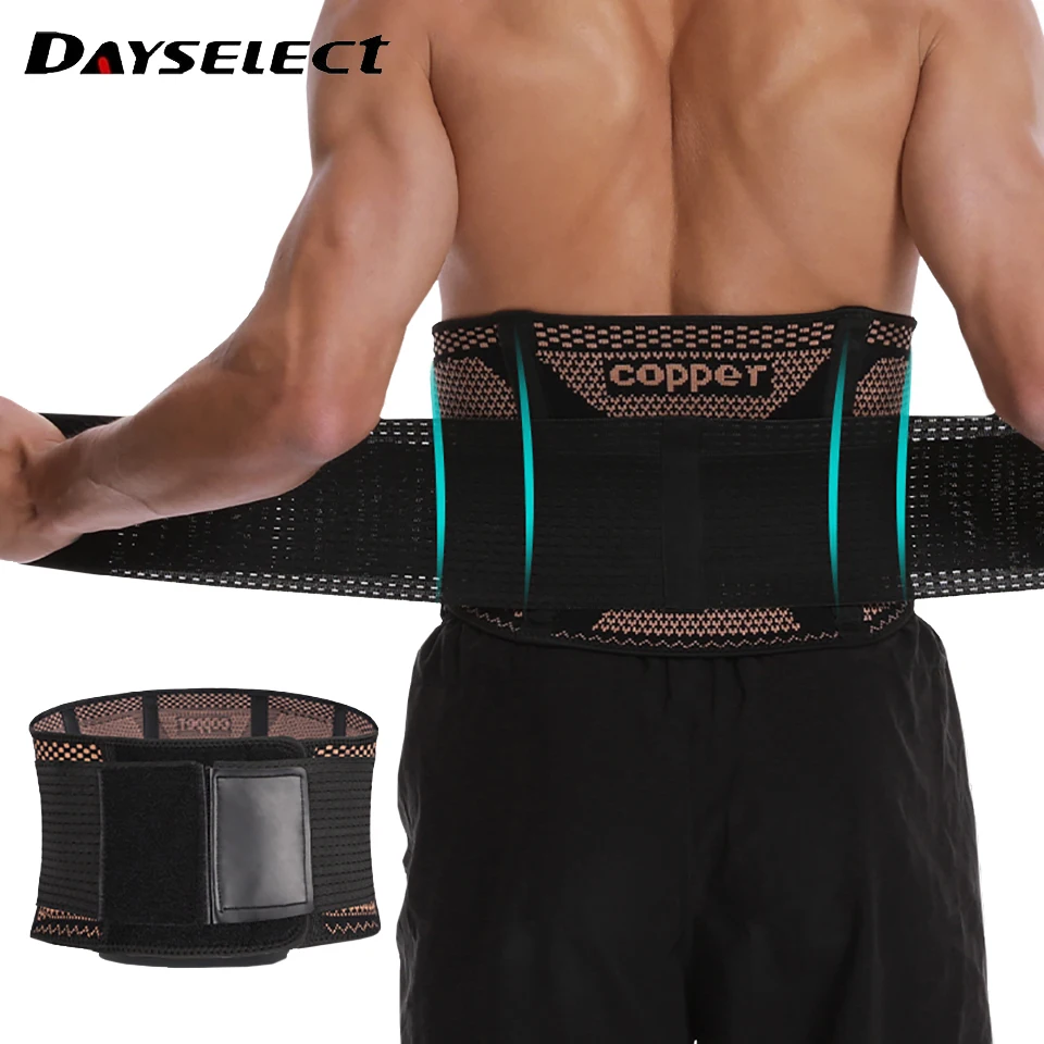 Adjustable Copper Waist Brace Compression Belt Fitness Waist Trainer Girdle Pain Relief Lumbar Waist Support for Men Women