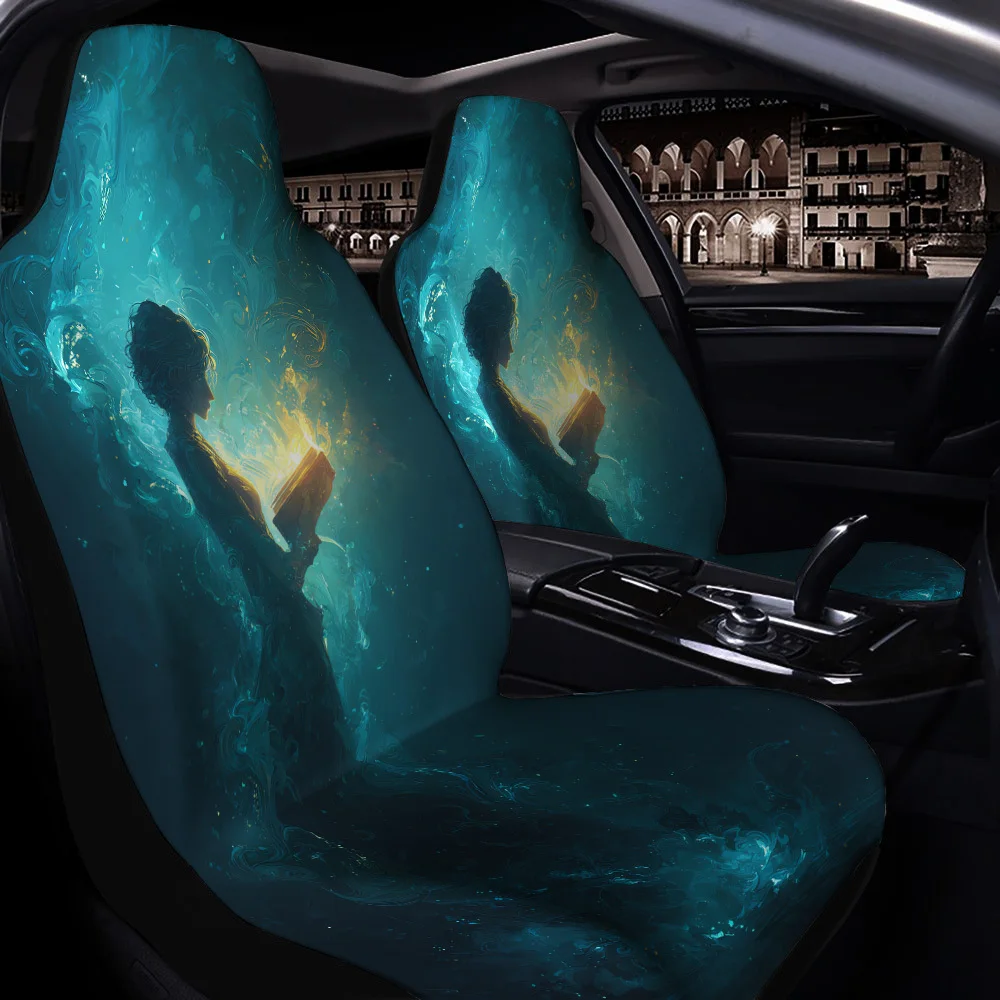 2pcs Fit Car Seat Covers Compatible For Sedans, SUVs, MPVs, Trucks - Front Seat Protectors With Skin-Friendly Breathable Cover,