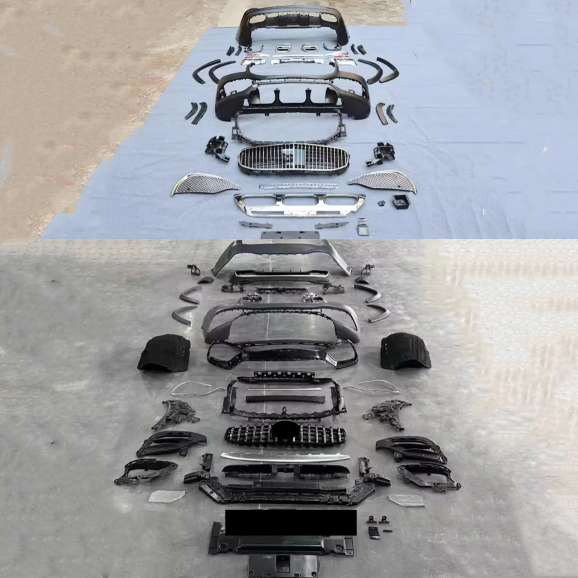 

New Style Front Rear Bumper Grille Wheel Eyebrow for Mercedes Benz GLS400 GLS450 Modified Maybach Style Body Kit Car Accessories
