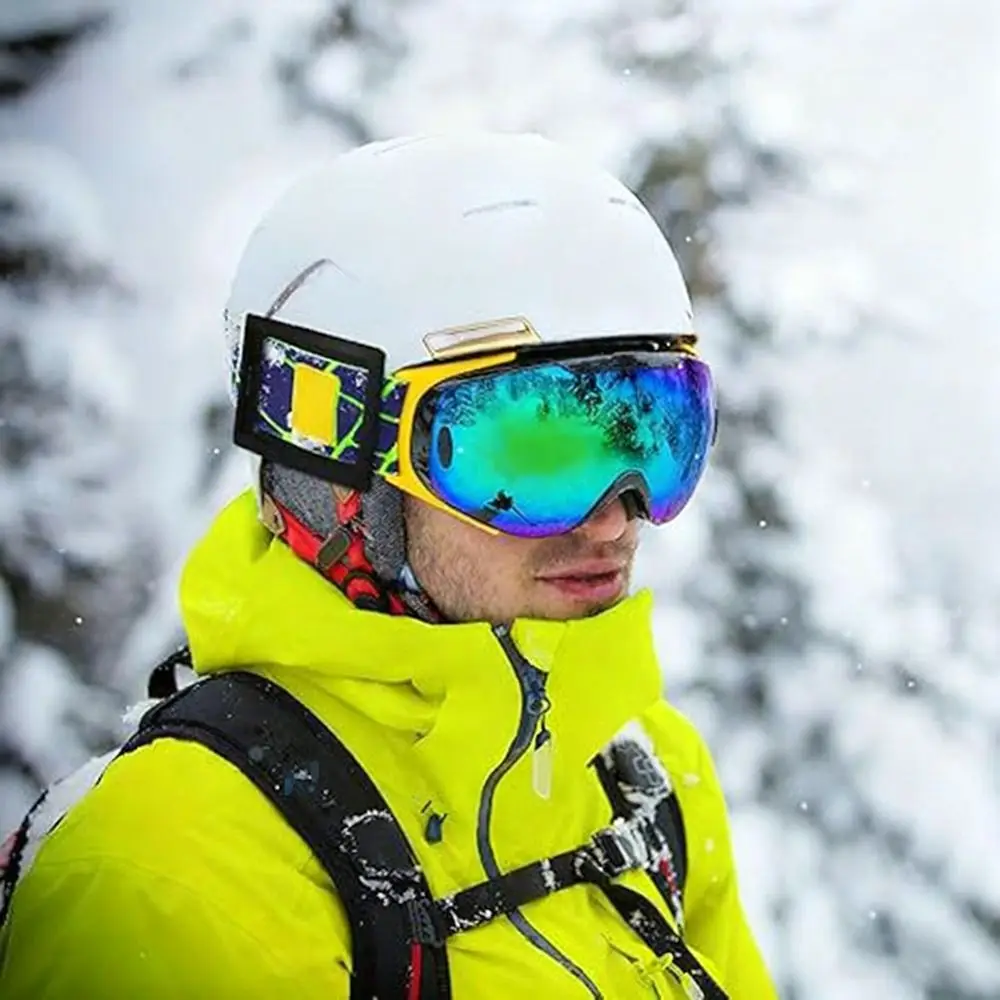 1/4 pezzi nuovo supporto per passaggio da sci ad accesso rapido anti-perdita supporto per occhiali da sci ad accesso rapido organizzatore di carte formato carta di credito resort di sci