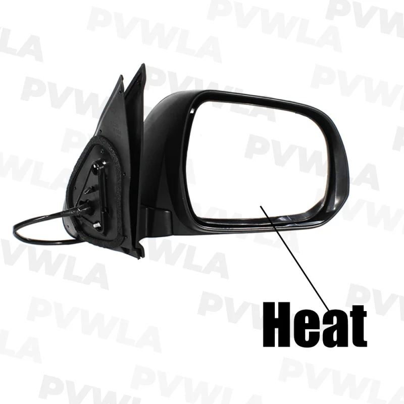 For Toyota Tacoma 2005 2006 2007 2008 2009 2010 2011 Left+ Right Side 3 Pins Un-Painted Rear Mirror Assembly