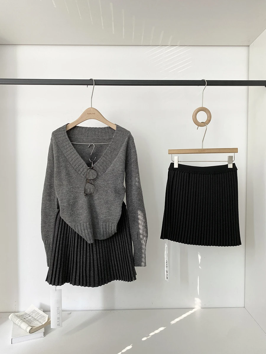 

Ретро плиссированная юбка JK с эффектом омоложения, женская, осенне-зимняя, новая, в корейском стиле, INS, в студенческом стиле, для повседневной носки, А-силуэт