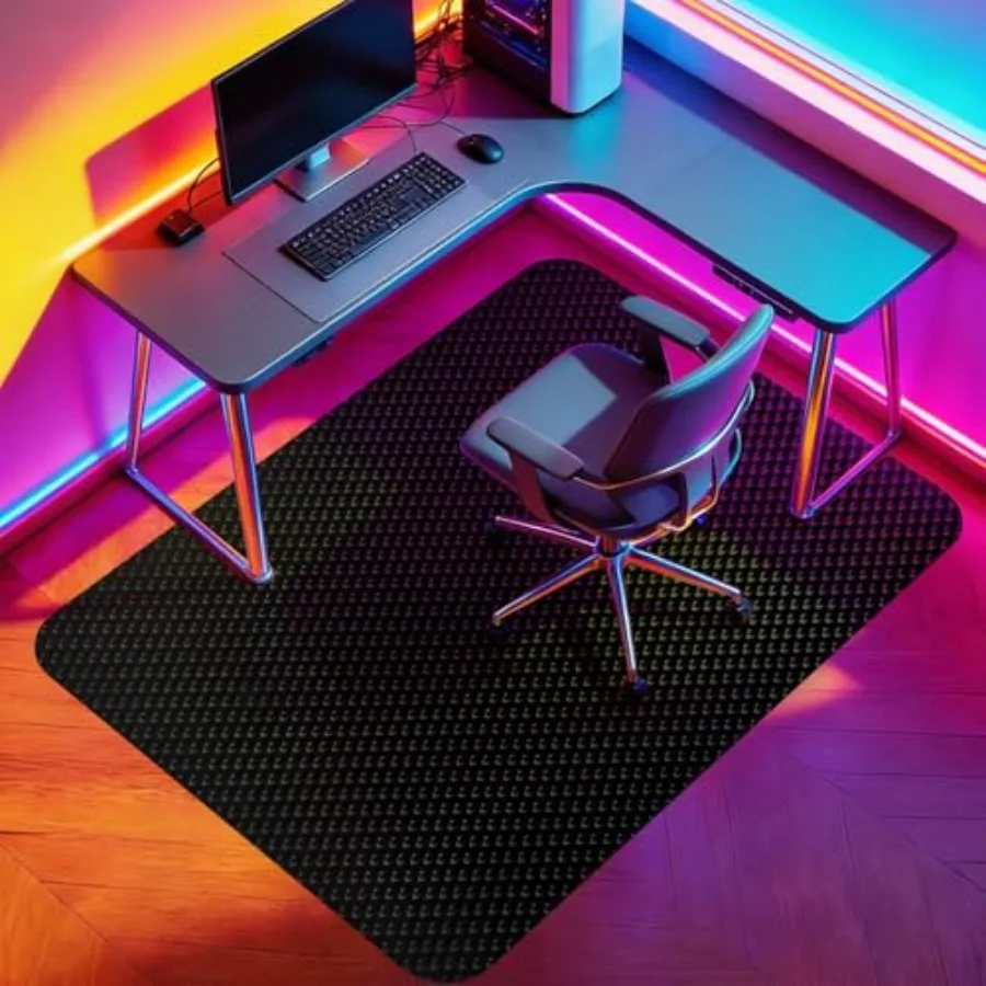 

Gaming Chair Mat for Hard Floor46" x 60" Computer Chair Mat for Tile Floor Anti-Slip Hard Floor Protector Rolling Chair for Off
