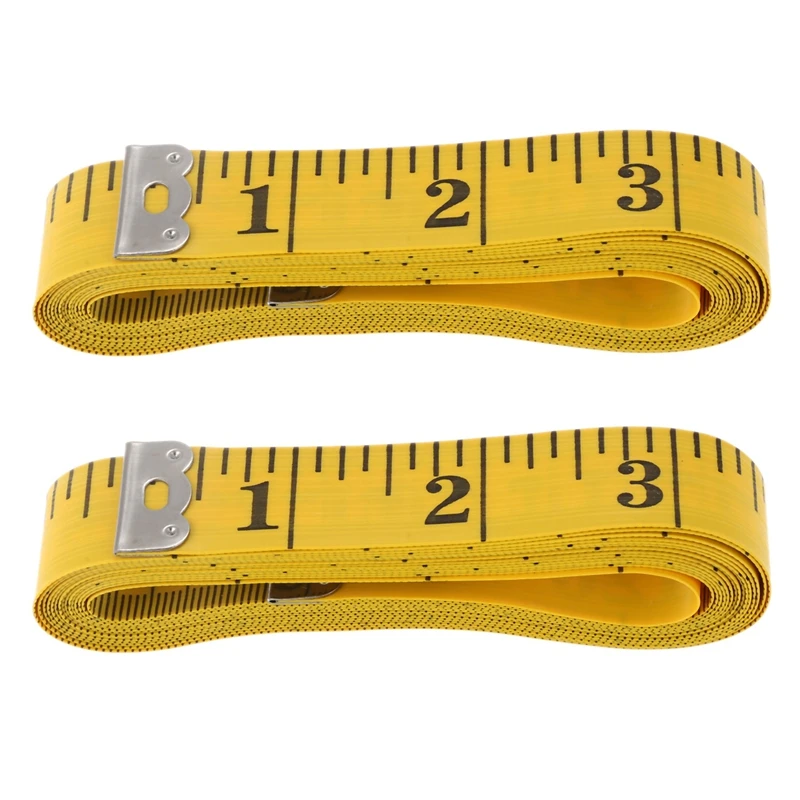 

2X Tape Measure Meter Tape Rule Of Tailor 120 Inch