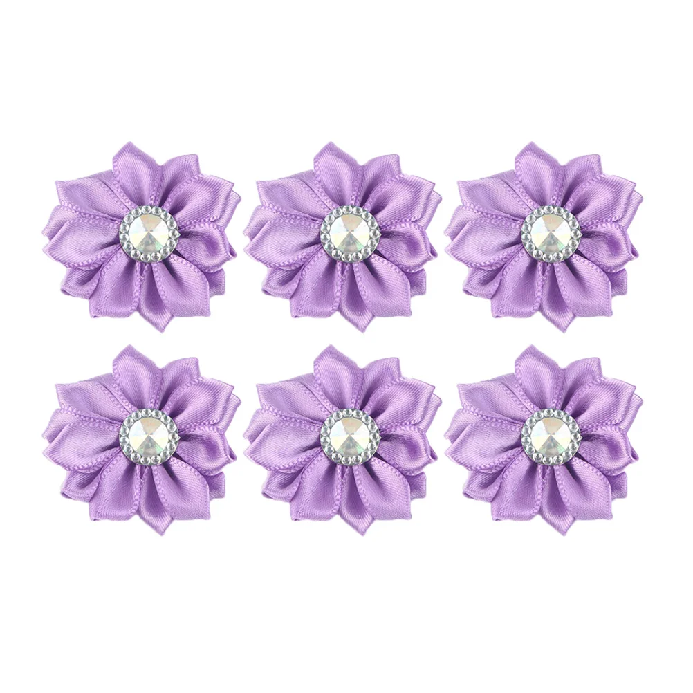 

Headbands Cloth Hair Accessories Bloom Flower DIY Flowers Headwear Purple Clothes