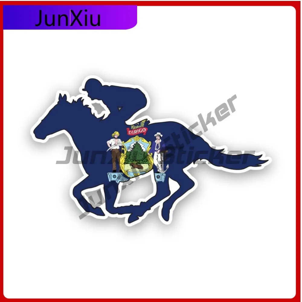 

Maine Me Horse Fade Resistant Weather Resistant Cartoon For Car Body Car Window Truck Easy To Remove Self Adhesive Accessories