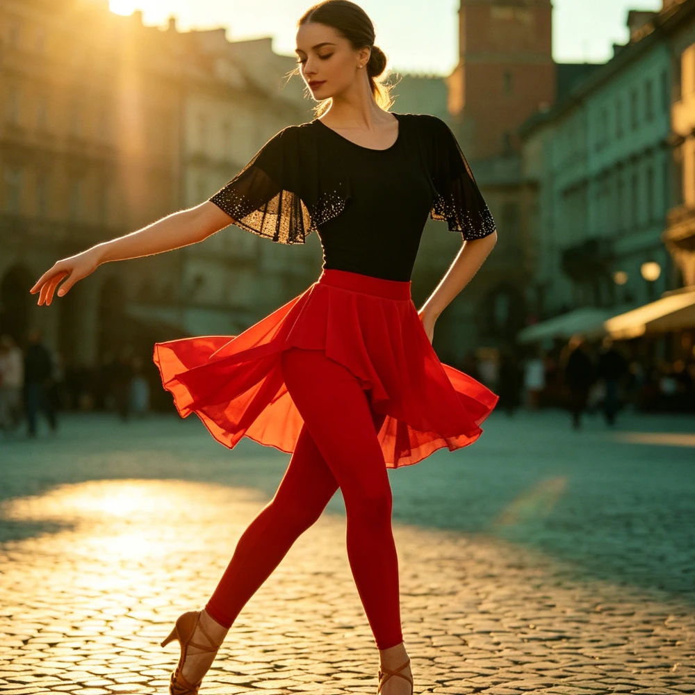short-sleeve-latin-dance-topmodern-dance-costume-for-womenperfect-for-practicecompetition-sambarumba-and-bullfighting-dance