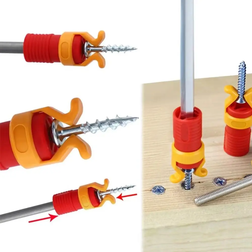 

New Plastic Screw Holder Tool With Non-Slip Grip Depth Control Screw Positioning Guide Drill Clamp Fixing