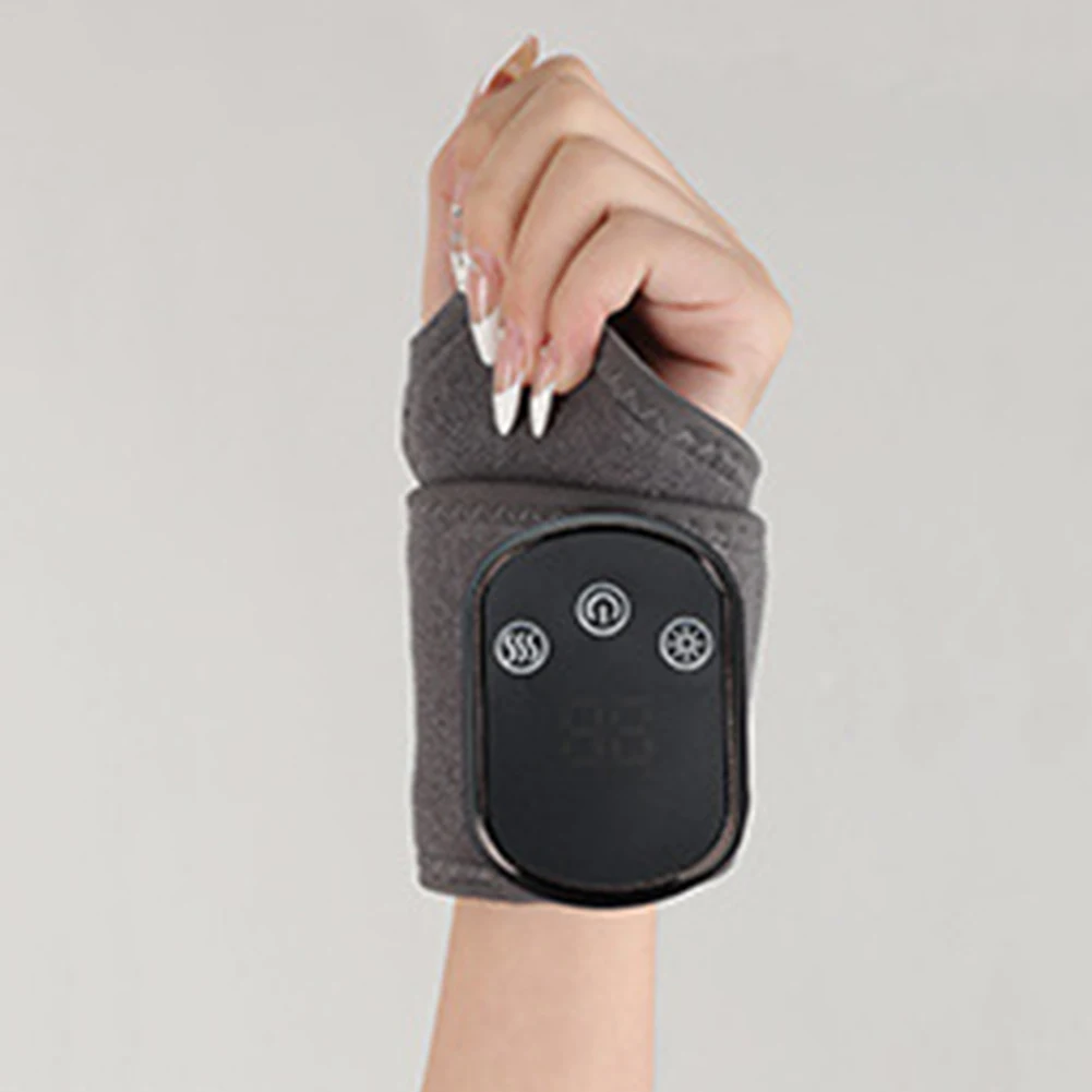 

Электрический тепловой массажер для ног, беспроводной массажер для щиколотки с подогревом, массажер для ног, 3 режима вибрации, 5-уровневый вращающийся массажер для ног от тендинита