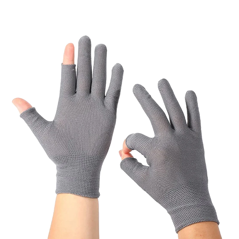 

Spring Summer Gloves Magic Two-Finger Touch Screen Gloves Smartphone Texting Stretch Adult One Size Sun Protection Driving Glove