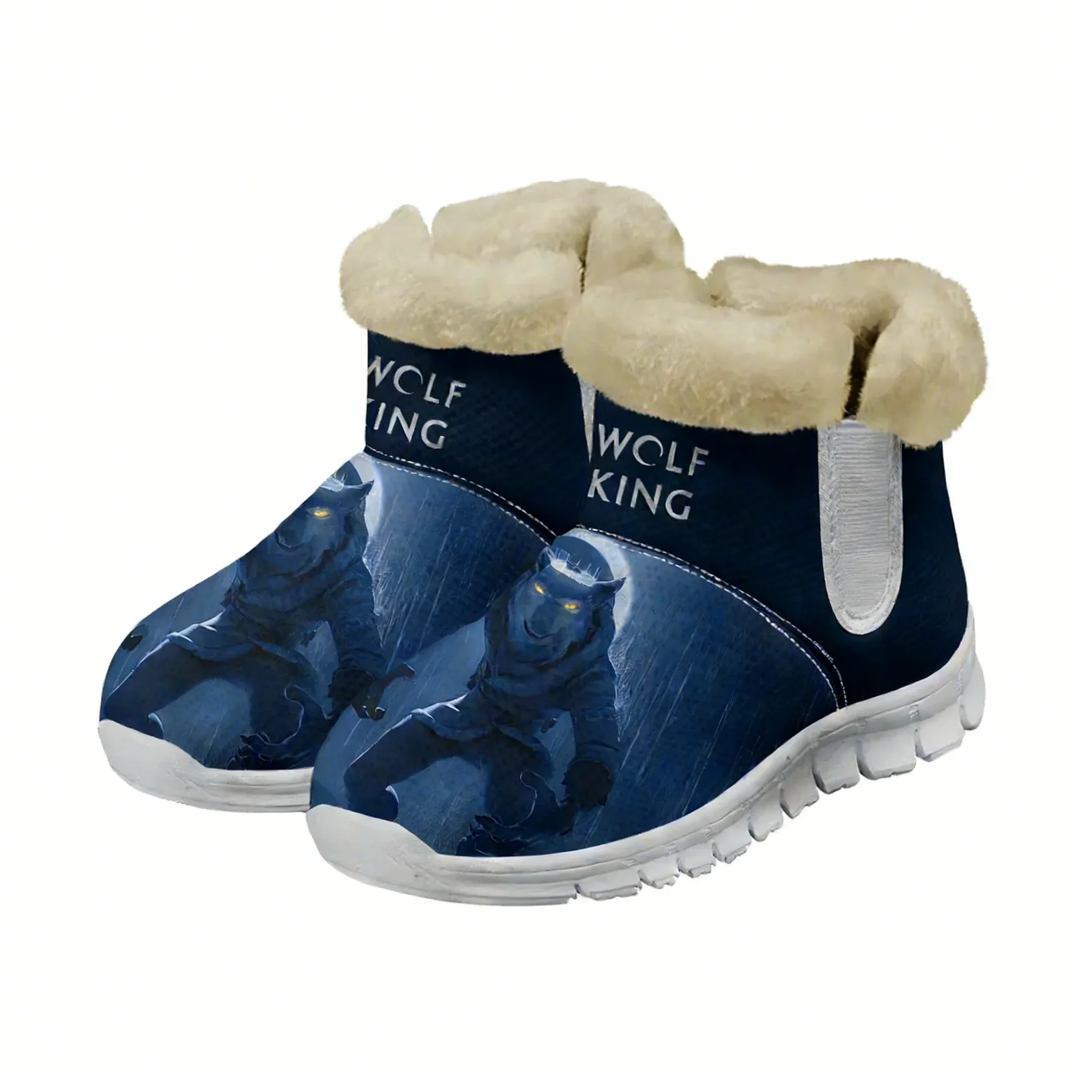 Wolf King Warm Boot Mens Womens Teentager Shoe Outdoor High Quality Personalized Fashion Lightweight Sneaker Custom Made Shoes
