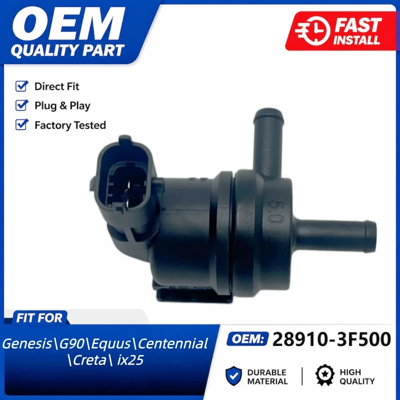 28910-3F500 289103F500 EVAP Purge Valve Vapor Canister Control Solenoid for Hyundai G90 Genesis Equus Creta