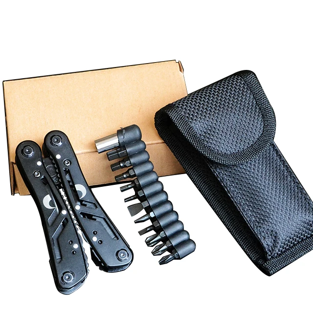 

Stainless Steel Portable Folding Pliers Multi-Tool Pocket Knife Serrated Jaw Surface OEM Customizable Factory