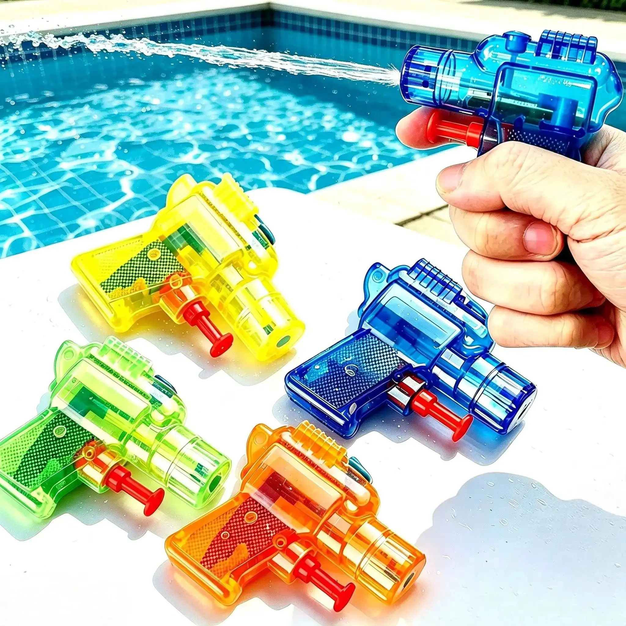 

5/10Pcs Handheld Manual Watergun Toy Summer Seasides Water Toy Children Adult Outdoor Swimming Pool Seasides Toy