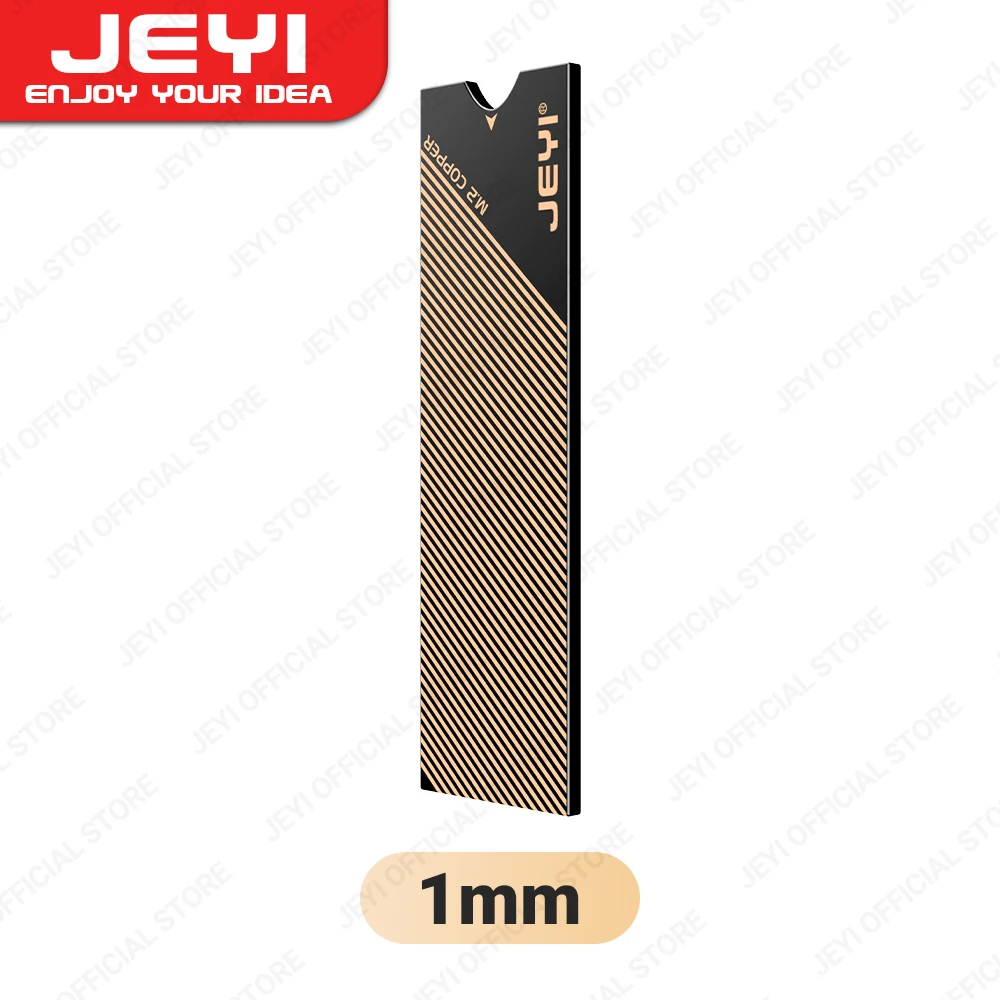 JEYI M.2 koperen SSD-koellichaam met grafeenlaag, M2 NVMe NGFF 2280-aandrijfkoeler Solid State Drive-radiator voor laptop PC PS5