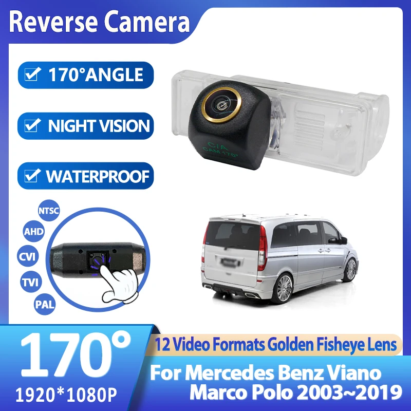 170 degree CCD Car Rear View Reversing parking Camera For Mercedes Benz Viano Marco Polo 2003~2016 2017 2018 2019 Accessories