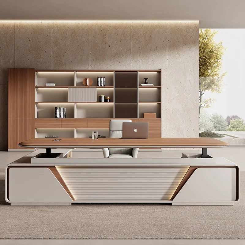 European Aesthetic Office Desk Computer Display Design Reception Office Desk Modern Executive Escrivaninha Trendy Furniture