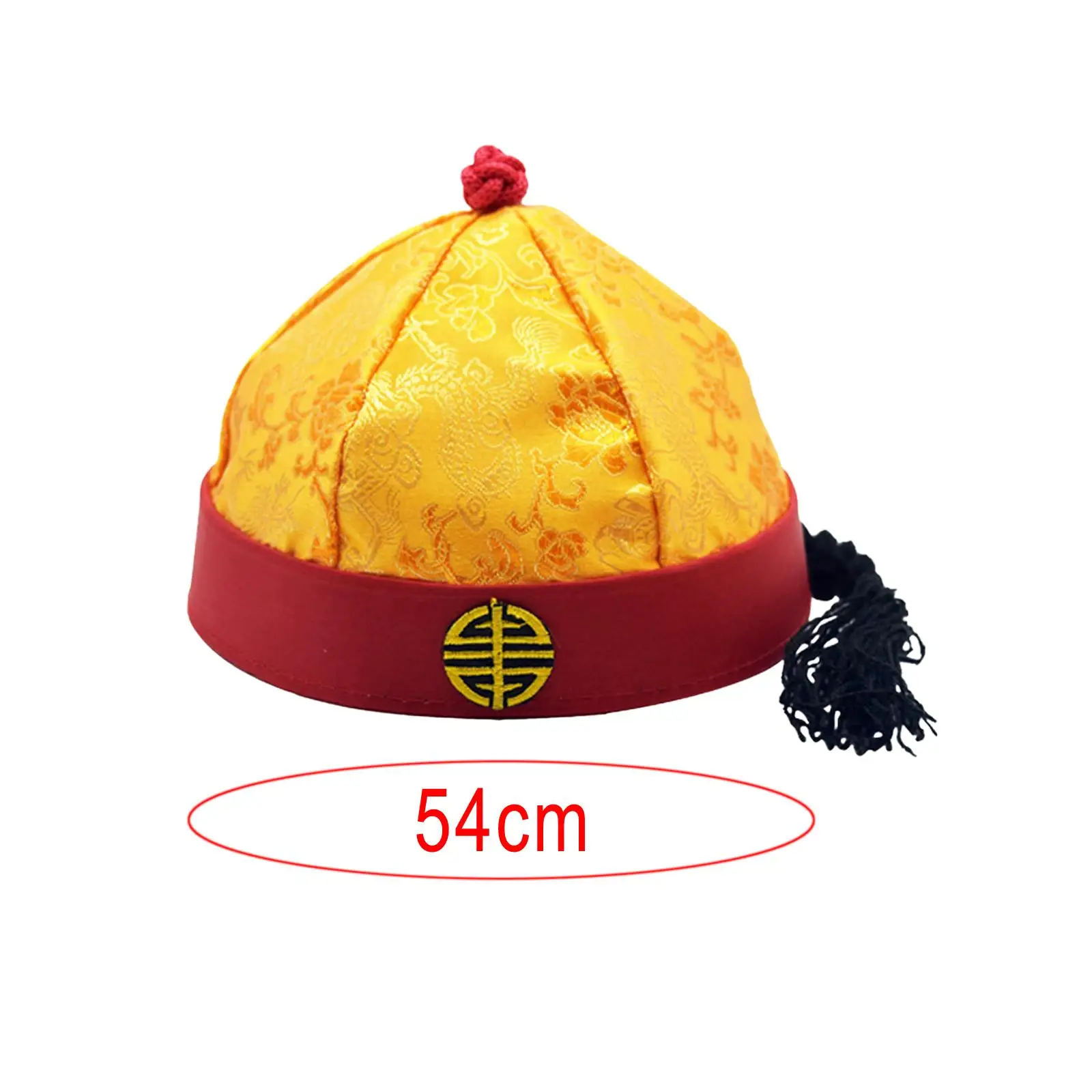 Emperor Hat Props Lightweight Decorative Traditional Chinese Oriental Hat for Carnivals Photography Roles Play Party Fancy Dress