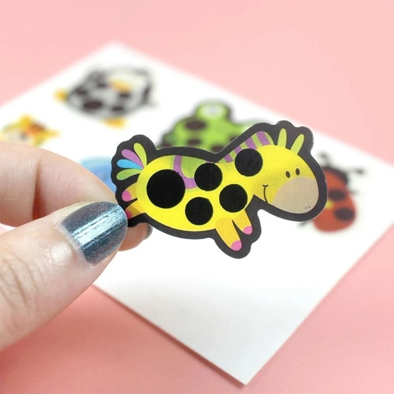 J15U لطيف الكرتون عصا على مؤشر الحمى ملصقات دقيقة الجبين حمى التصحيح باستمرار حمى مراقبة درجة الحرارة #4