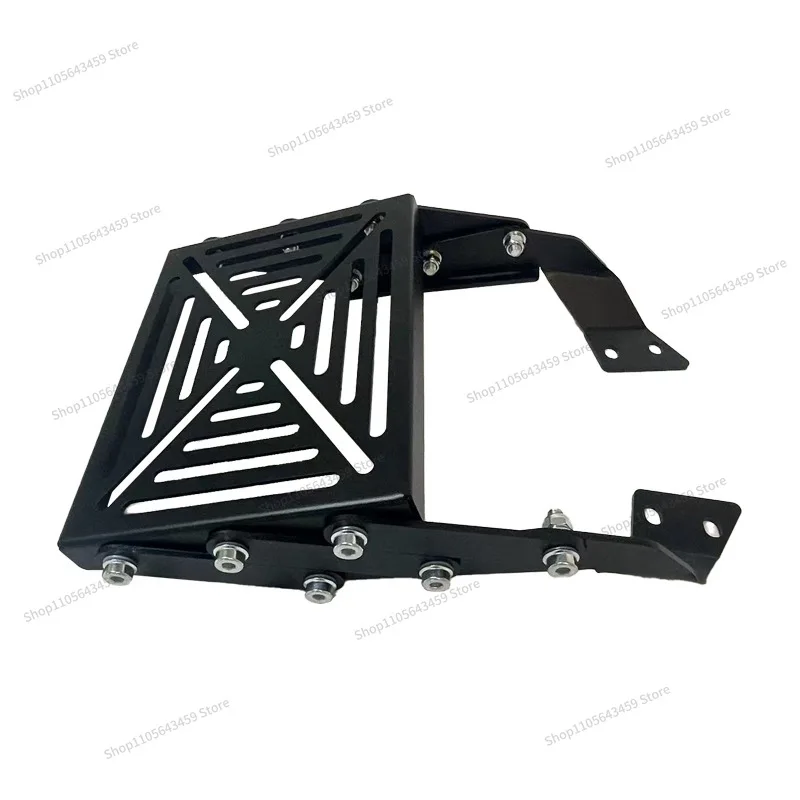 Suitable for RS150 motorcycle movable trunk rack, trunk telescopic bracket, black sliding movable tail rack