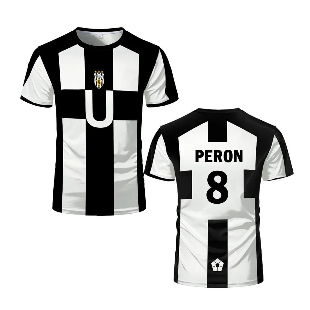 Camiseta tematik de futebol 2025 VL replika، camiseta estampada أنيمي ubers الأزرق قفل، المانجا كورتا masculina تأثيري uber