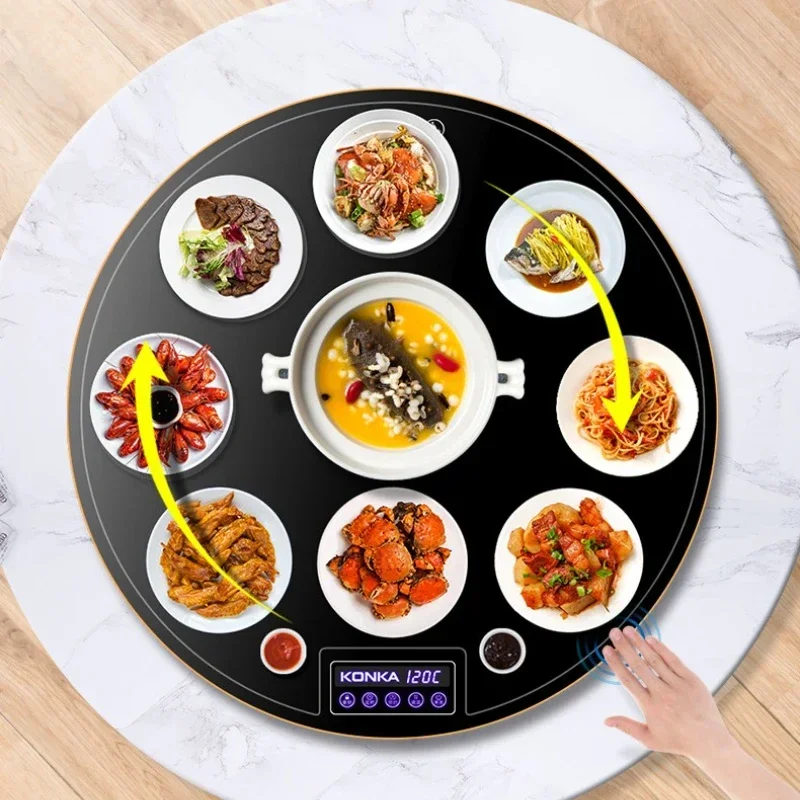 Warming Board Dining Table Electric Turntable Hot Pot Heating Vegetable