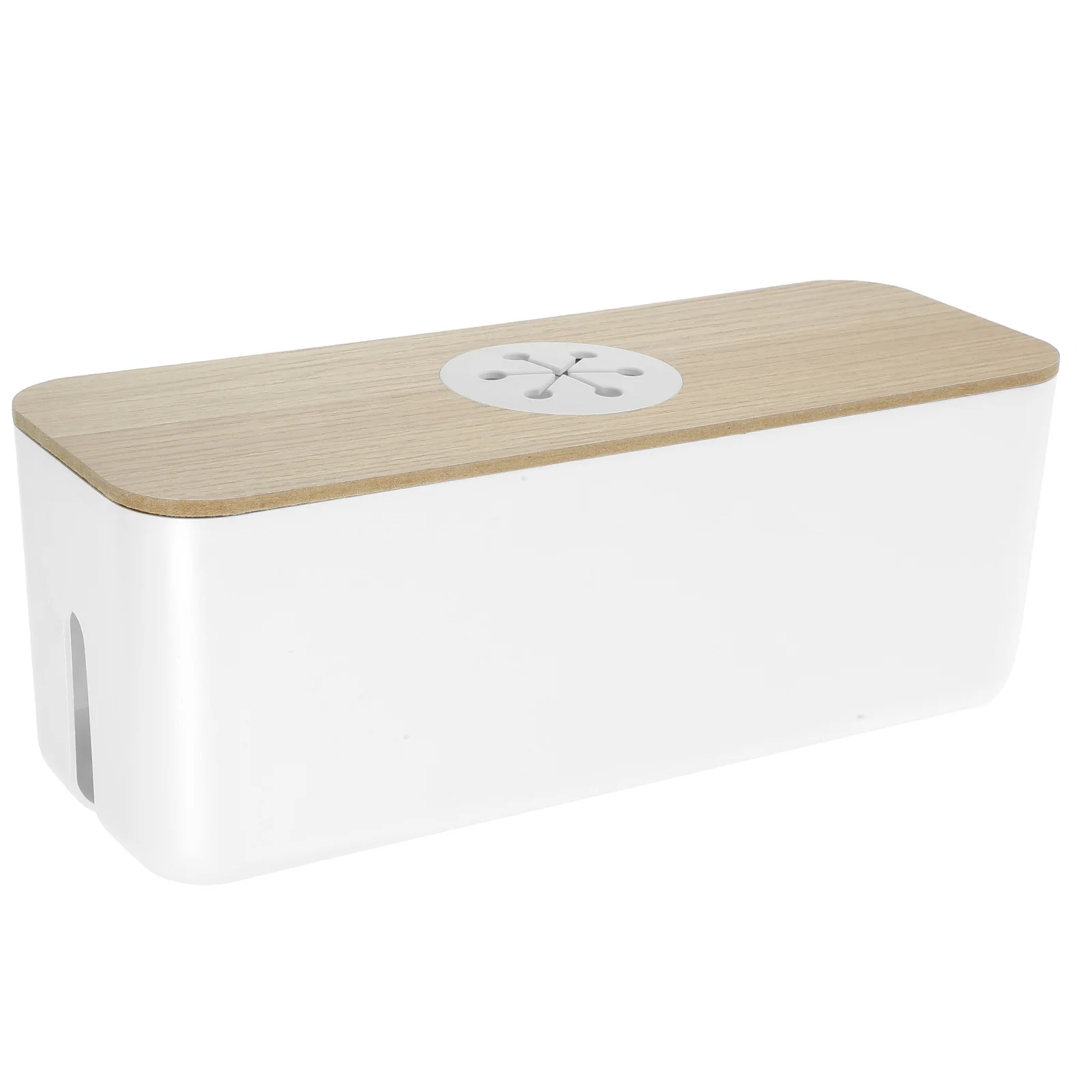 Power Hidden Socket Box Multi-Functional Cable Organizer For Desk, Computer Wire Management, Electrical Cord Holder, Compact Abs