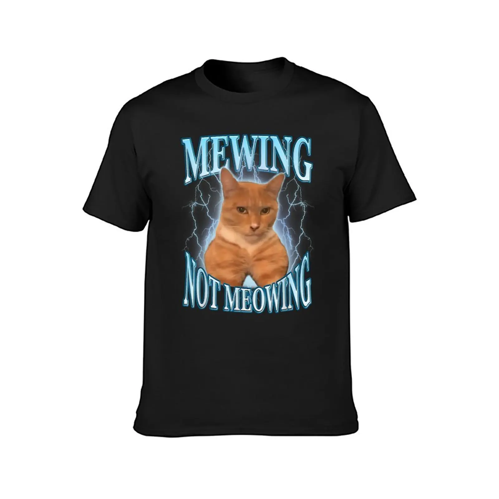 Funny Cat Meme with Meowing Looks Meowing Cat T-Shirt plain anime stuff big and tall t shirts for men