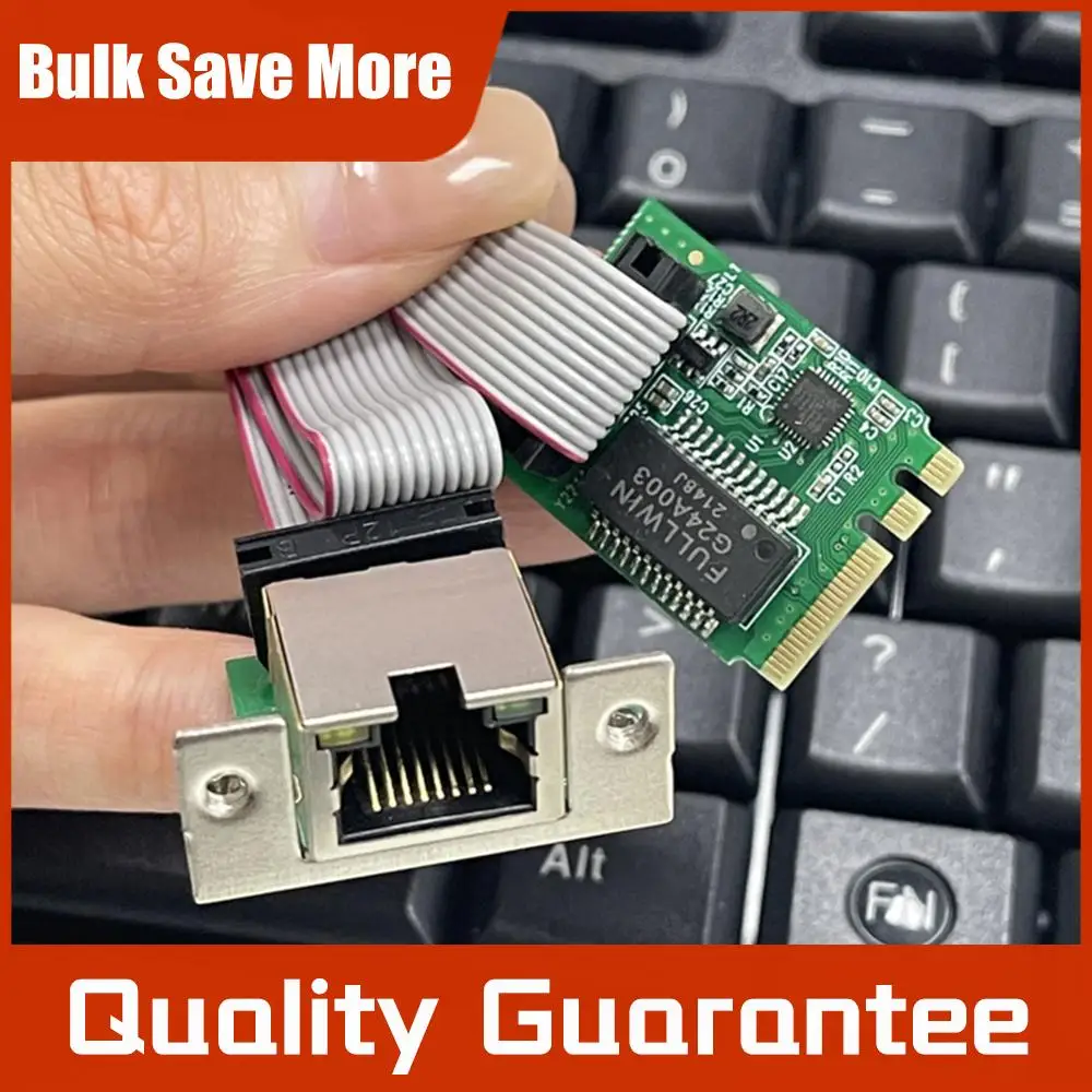 

M.2 Network Card 10/100/1000Mbps M.2 RJ45 LAN Adapter Single Port RJ45 Ethernet Network Card RTL8111H Chip for Windows Linux