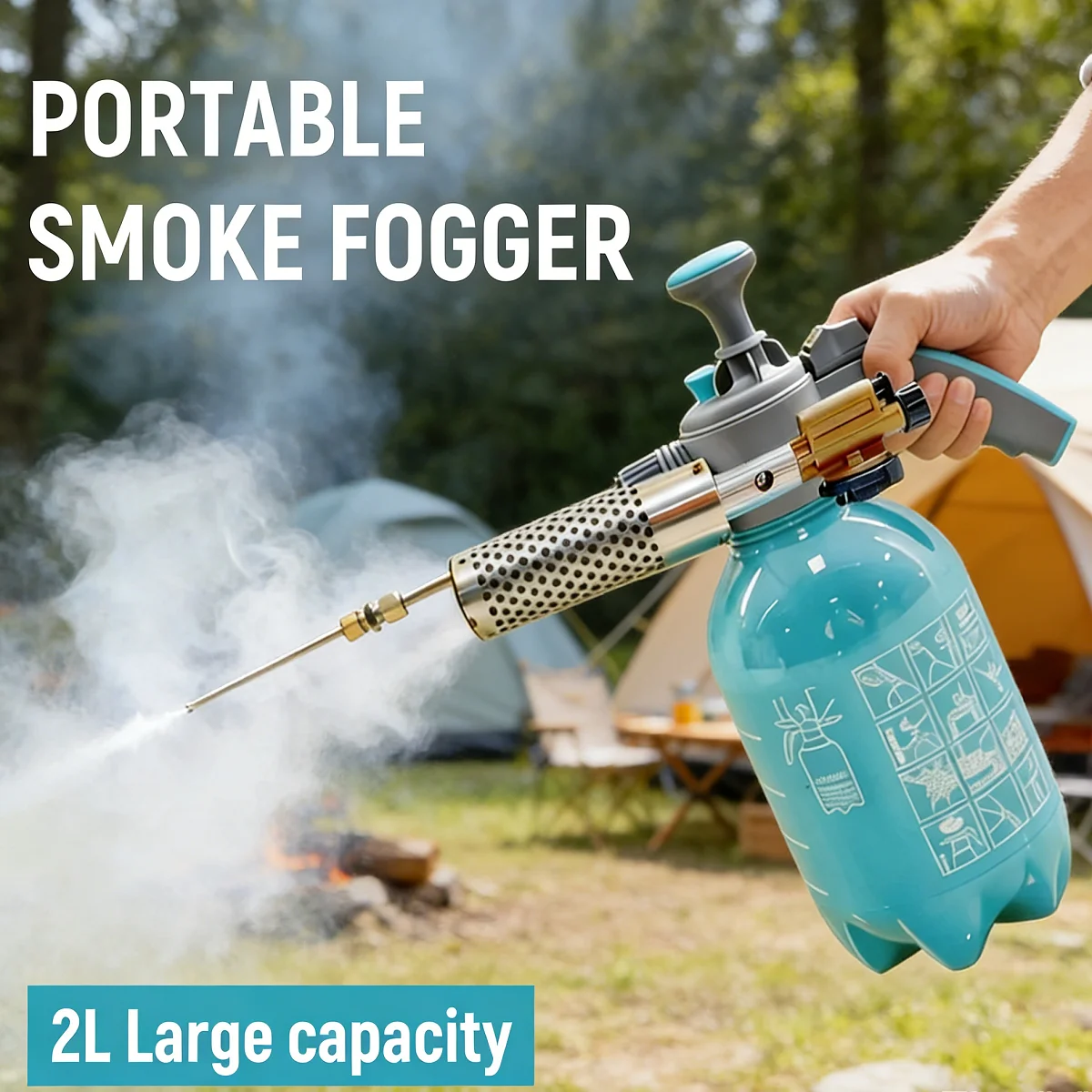 

Портативный термический распылитель-туманогенератор 2 л, ручной дымогенератор для борьбы с вредителями, уничтожения комаров, дезинфекции, для сада и канализации