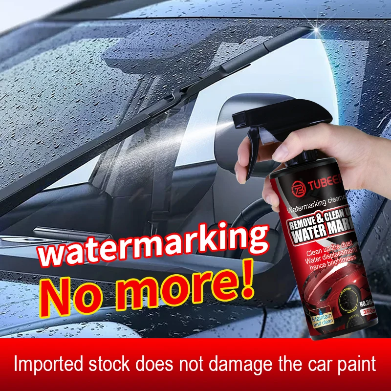 TUBEER 350ML Water Mark Remover Deep Decontamination for Cars Body High Gloss Hard Water Spot Removal Glass Cleaning Liquid