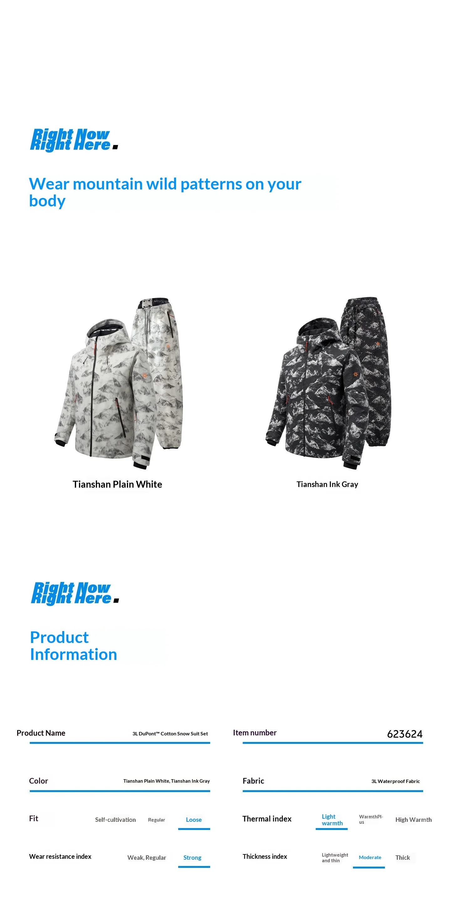 2026 John Snow Unisex Skianzug Wasserdicht Winddicht Warm Snowboard-Jacke-Hosen-Set für Männer Frauen Winter Outdoor – Detail 20