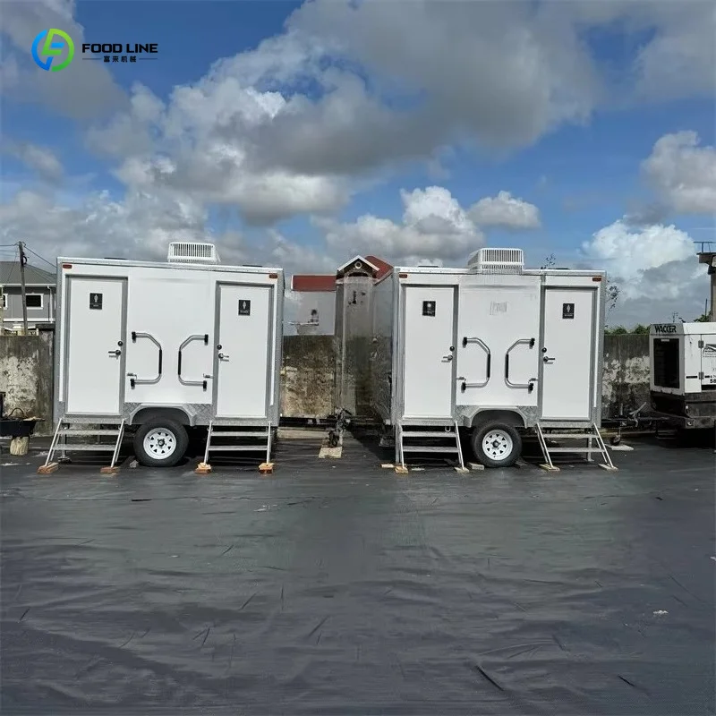 Customized industrial design eco friendly container houses portable mobile bathrooms manufactured in Henan for camping