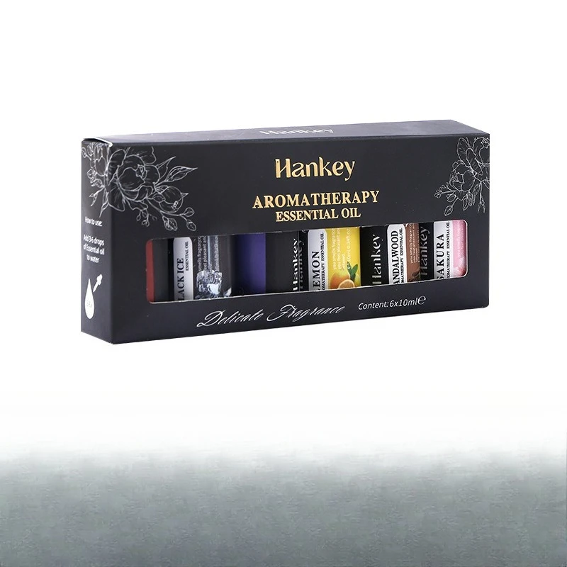مجموعة الزيوت العطرية العلاجية القابلة للذوبان في الماء، جهاز العلاج العطري، صندوق هدايا مرطب، زيت عطري رائع وممتع بشكل طبيعي