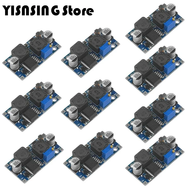 Módulo de alimentação ajustável do conversor DC, automático Step-Up, Step-Down, 20W, 5-32V, 1.25-35V, XL6009, 5,10 Pcs