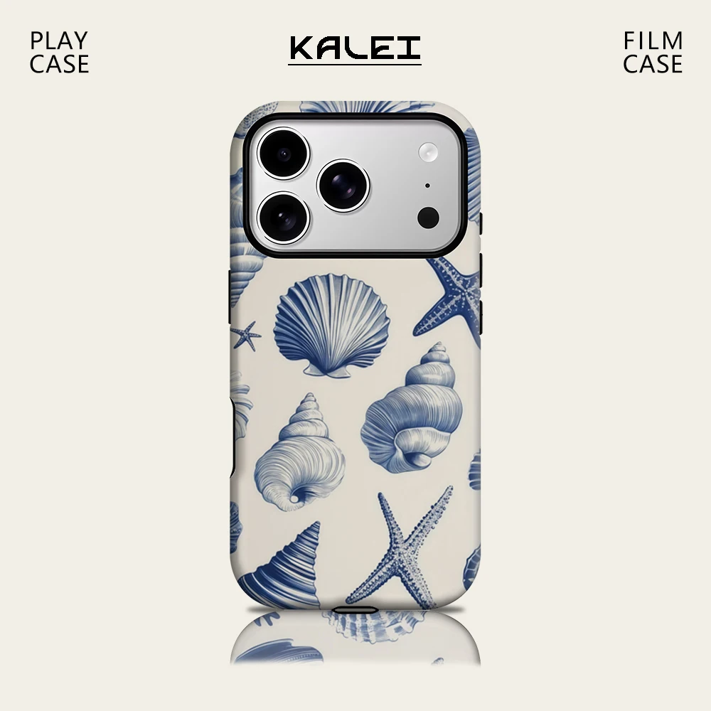 كريم البحرية شل آيفون 17 يجب أن يكون لحالة الهاتف المغناطيسي آيفون 17 16 15 14 13 برو ماكس زائد حافظة صعبة واحدة مزدوجة الطبقة