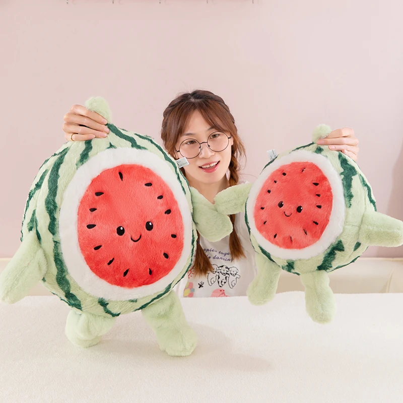 Fruit watermelon plush toys, plush children's gifts cushions pillows to help sleep environmentally friendly gifts for frien