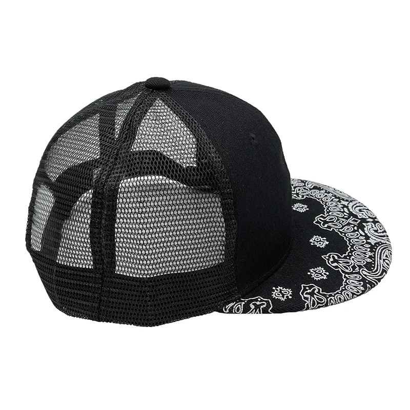 New Brand Paisley Snapback Cap Cotton high quality Summer Baseball Cap For Men Women Dad net Mesh Hat hip hop Bone