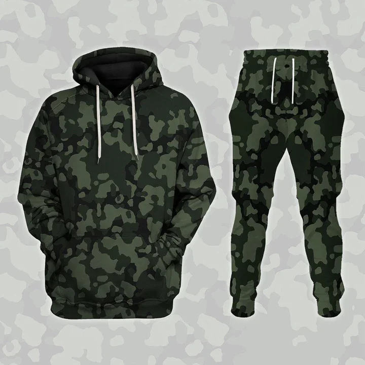 Camouflage Hunting Animal 3D Print Hoodies Suit Man Woman Tracksuit Pants 2pcs Sets Pullover Cosplay Hoodie Jogging Set