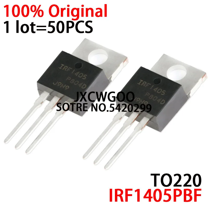 50PCS IRF1405PBF IRF1405 TO220 New orignal 55V 169A MOSFET TO-220 