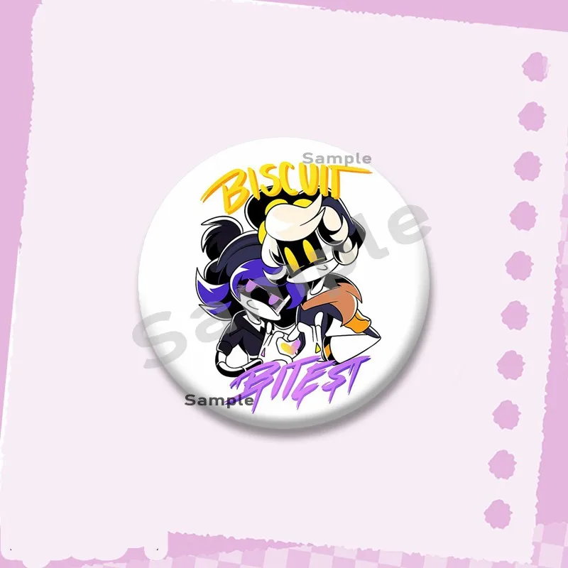 Funny Cartoon N Uzi Cyn Coin Brooches Plastic Button Pins Anime Character Cosplay Badge Clothes Bag Jewelry Gift for Kids Friend - Image 4