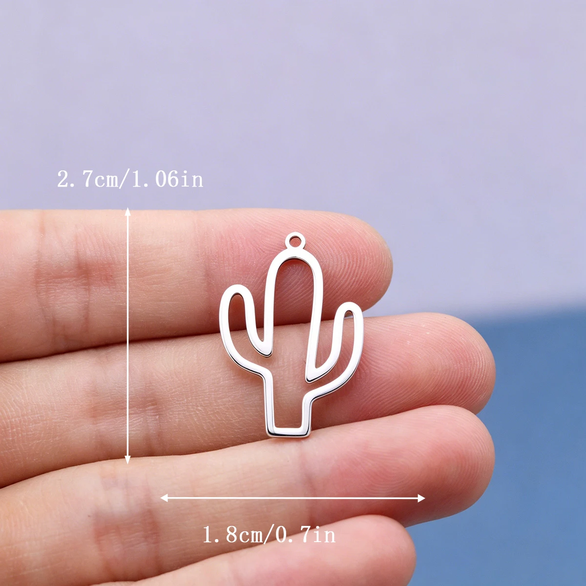 3pcs Crescent Moon Charms DIY Earring Necklace Bracelet Cactus USA Map Skeleton Lotus Flower Hand Pendant For Jewelry Making